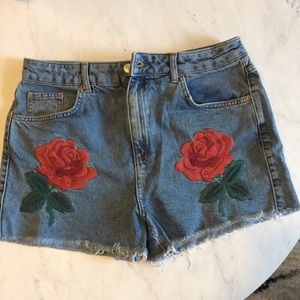 Topshop Moto Mom Jean Shorts